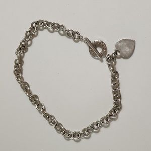 Tiffany and Co heart toggle necklace
